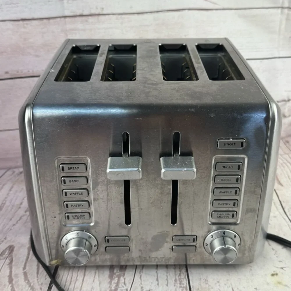 Cuisinart Custom Select 4 Slice Stainless Steel Toaster Dual Control